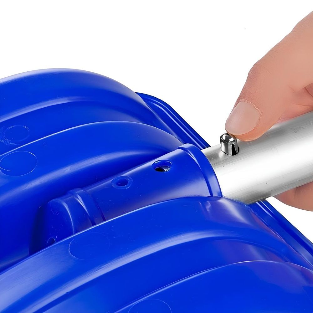 Лопата снеговая пластиковая алюминиевый черенок 280х360 мм Сибин Авто-28