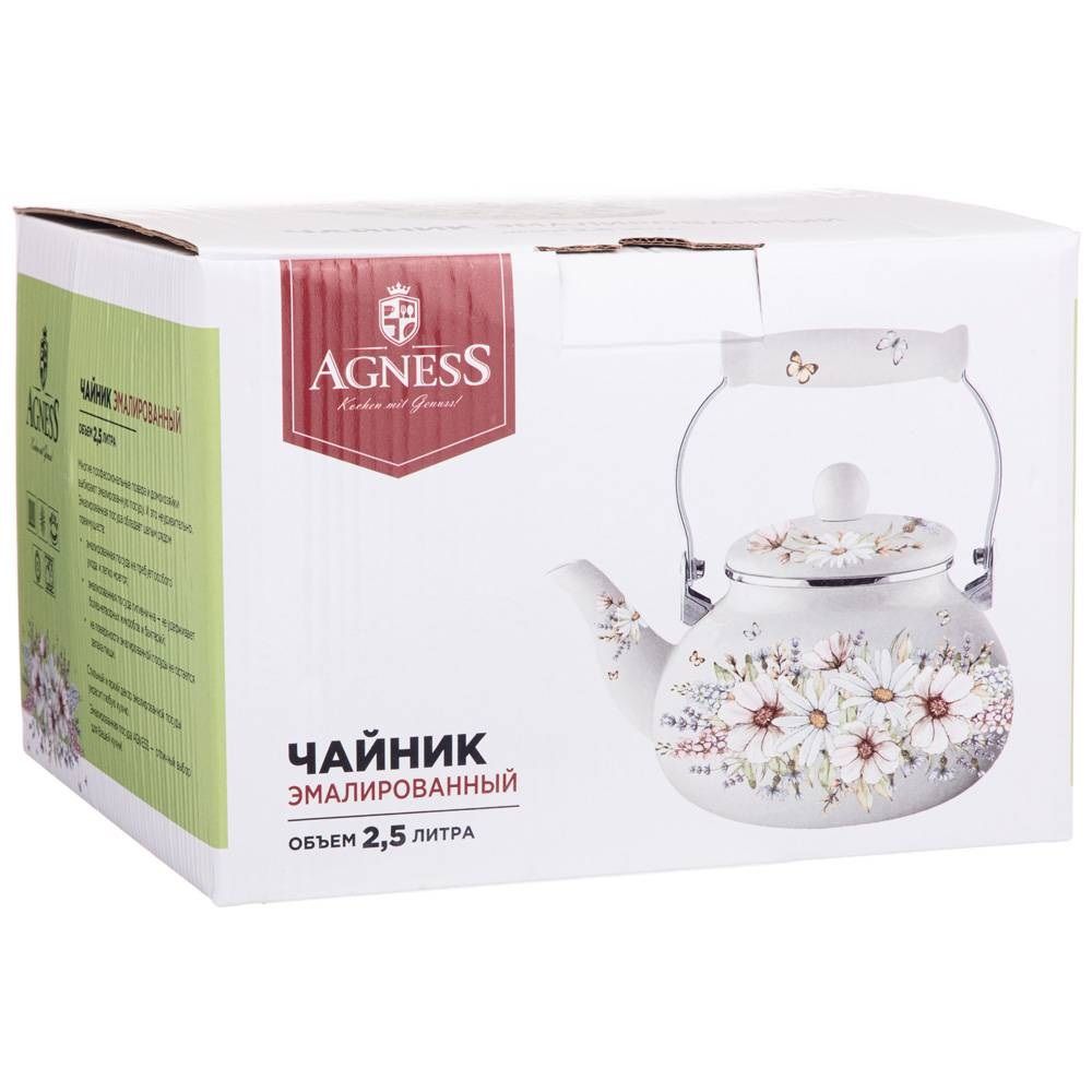 Чайник эмалированный Agness Дворцовый парк 2,5 л