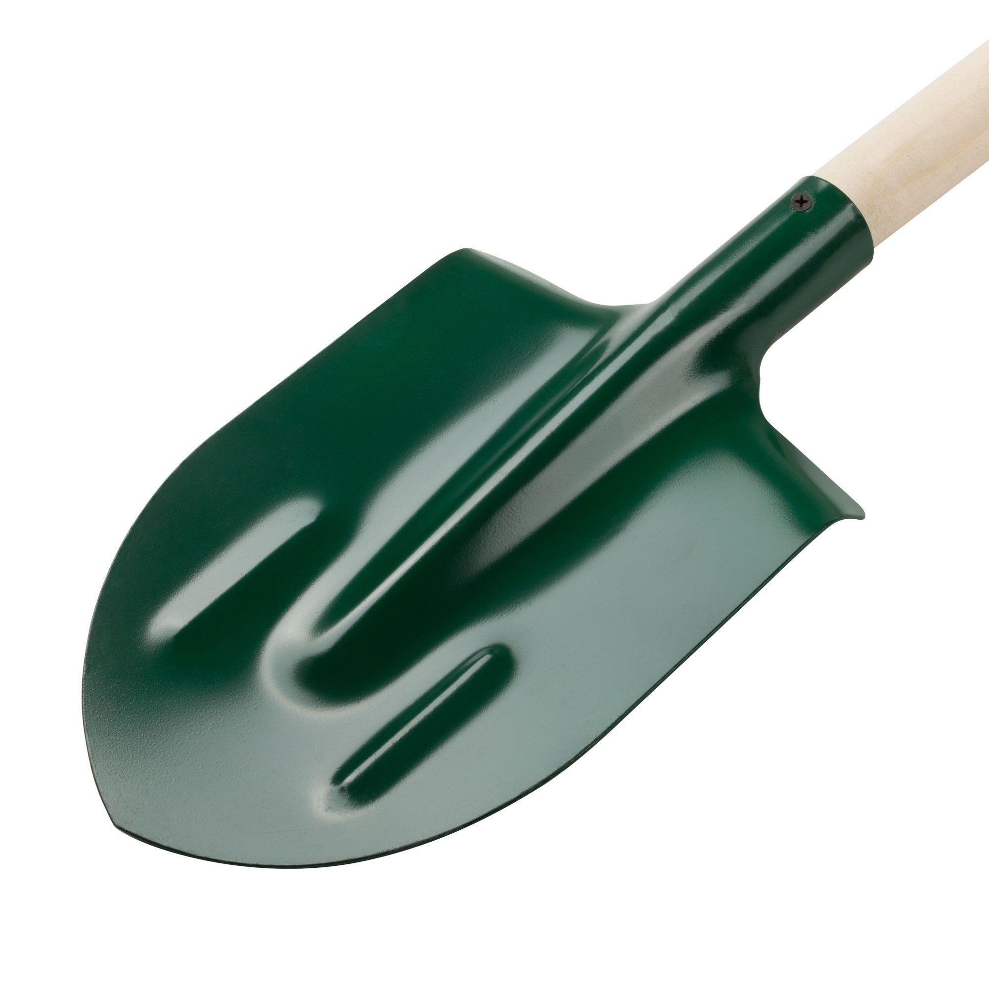 Лопата штыковая с черенком изумруд