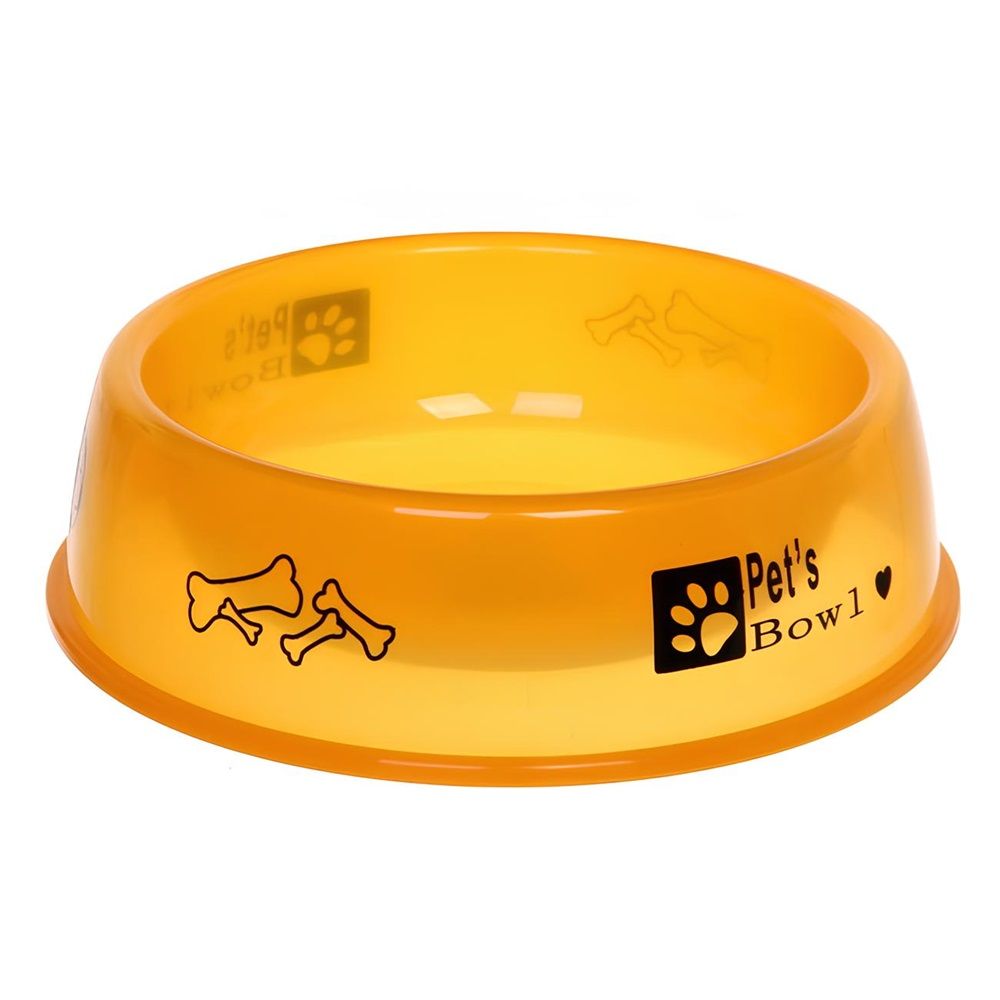 Миска пластиковая для животных Паппи 21х6 см оранжевая