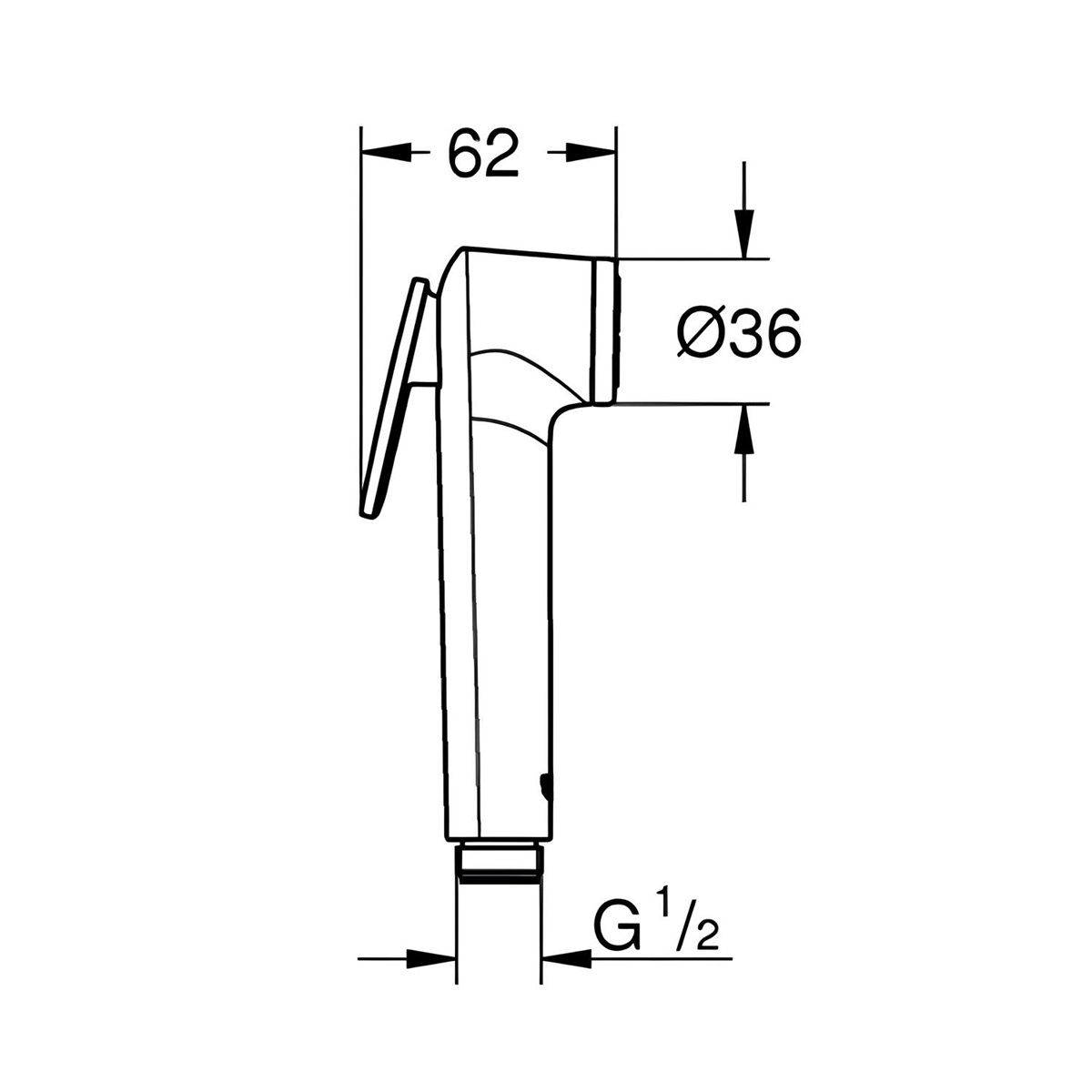 Лейка для гигиенического душа Grohe Tempesta-F 27512001