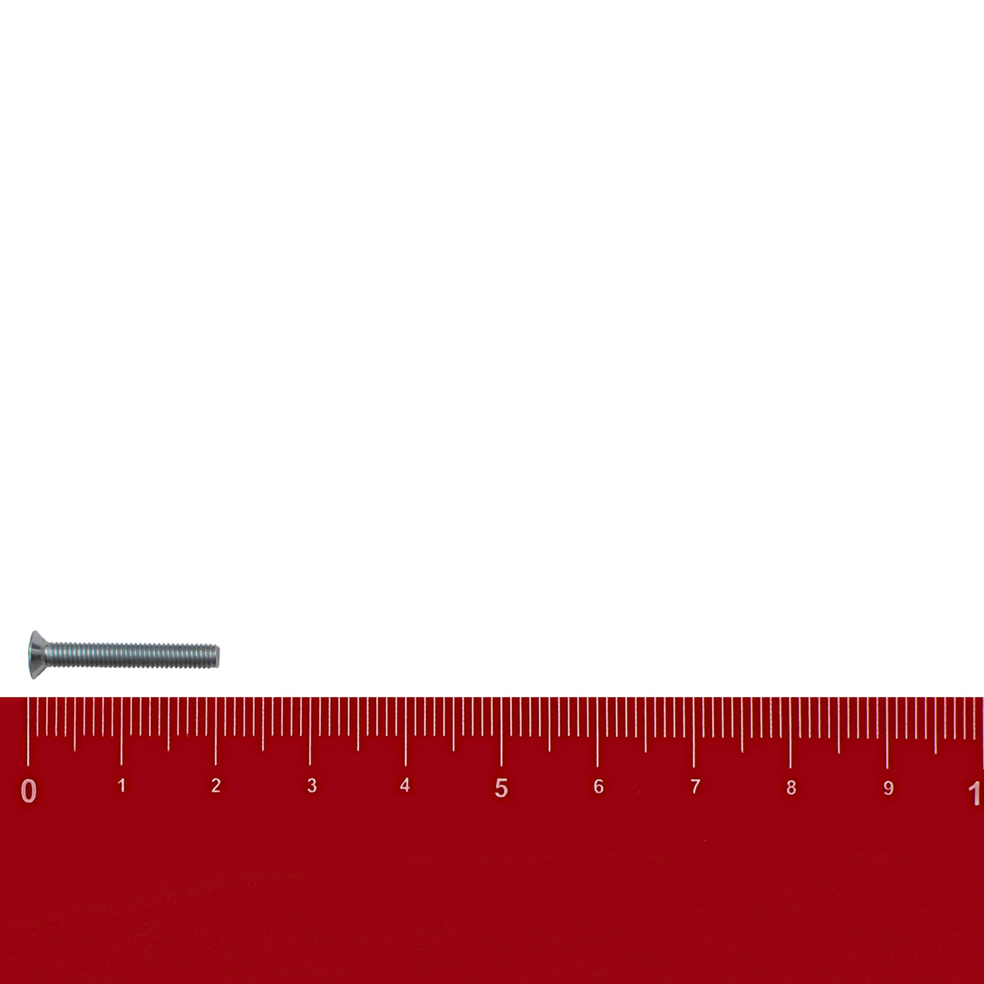 Винт потай DIN 965 М3х20 мм вес
