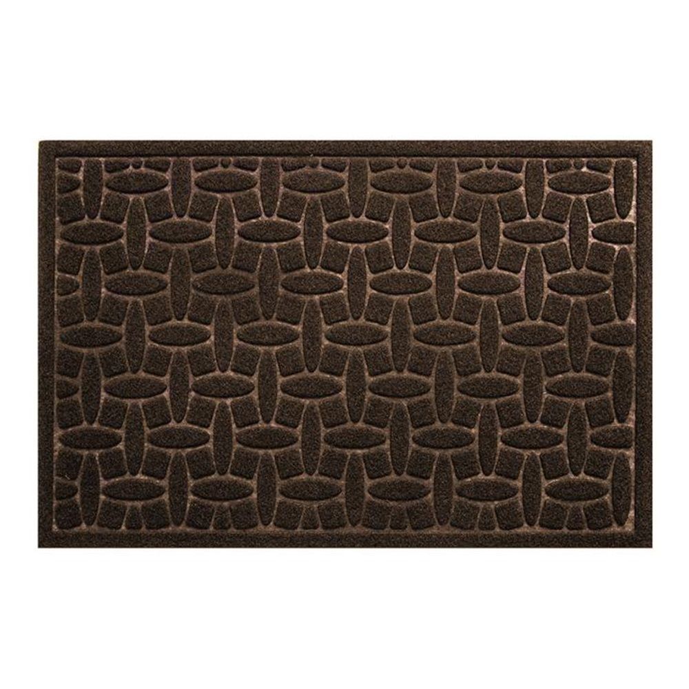 Коврик влаговпитывающий без подложки Алмаз 45х75 см коричневый