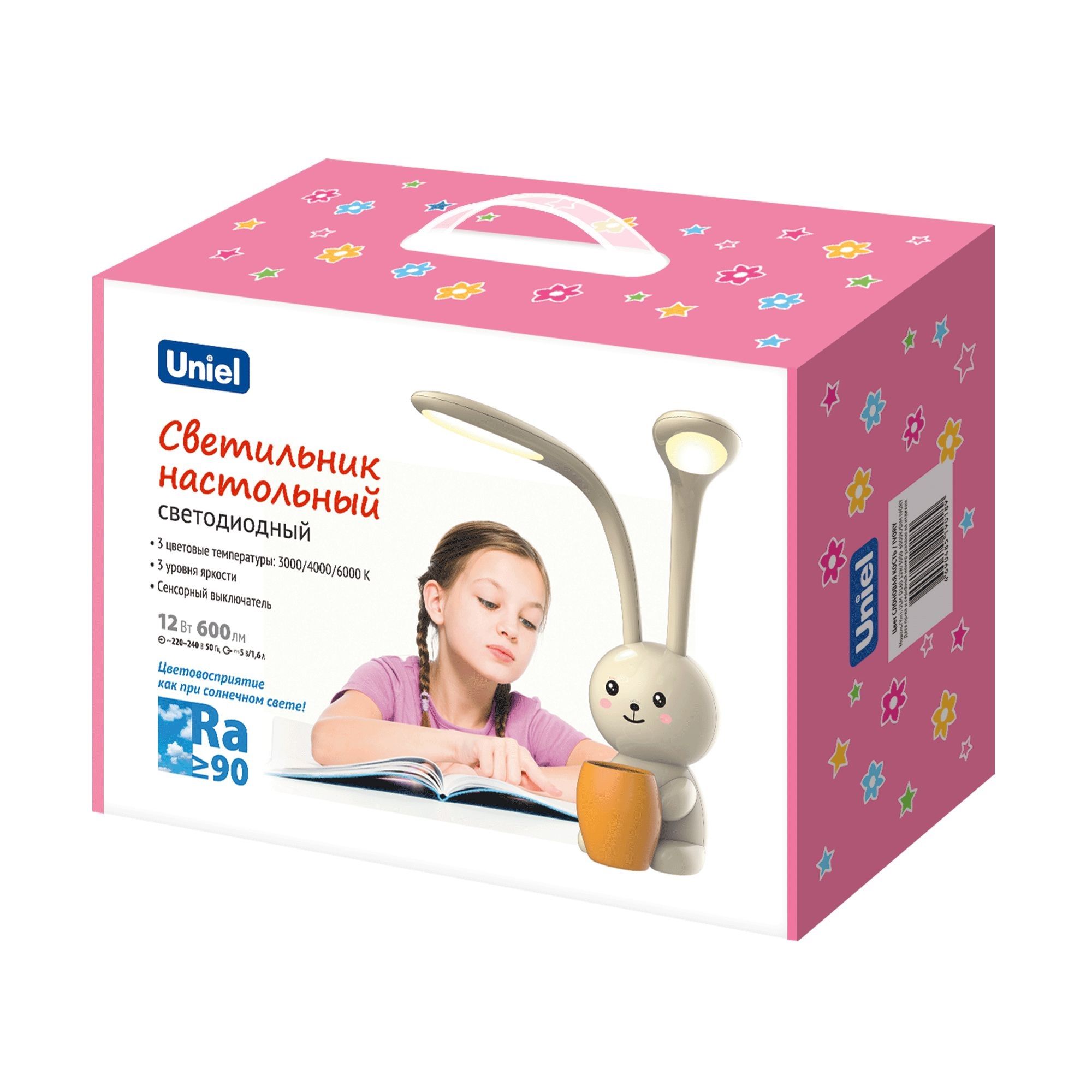 Лампа настольная LED Uniel Заяц ULM-D160 12Вт 3000-6000K слоновая кость