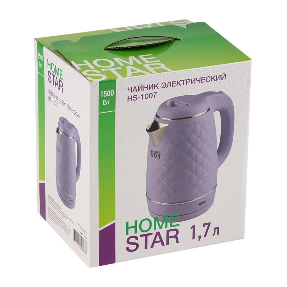 Чайник электрический Homestar HS-1007 1500 Вт 1,7 л лиловый