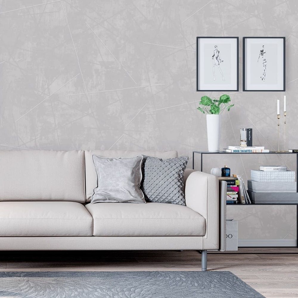 Обои 60623-02 Erismann 1,06х10 м Spectral Color геометрия бежево-серый