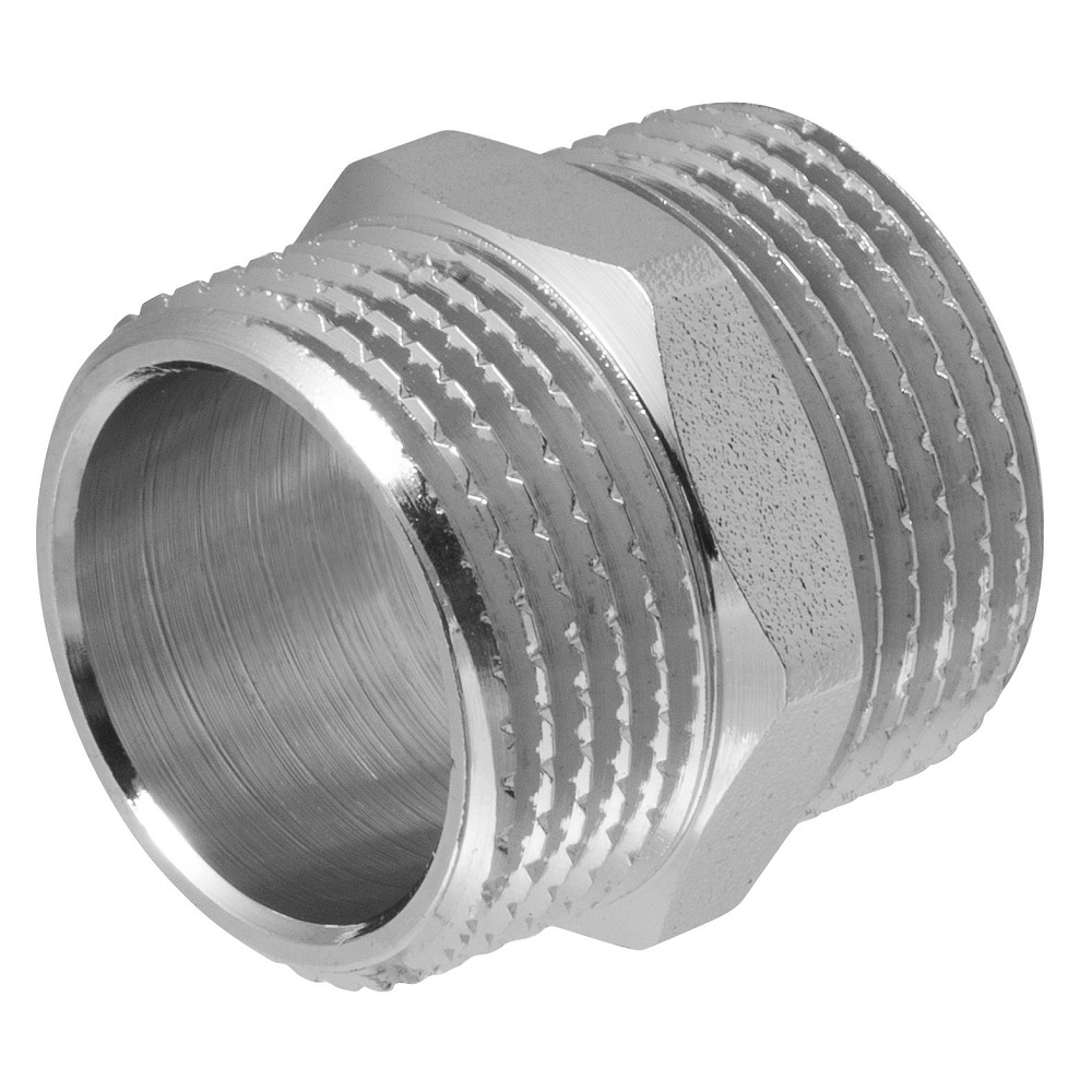 Ниппель латунь никель 3/4" НР MPF MP-У ИС.072165