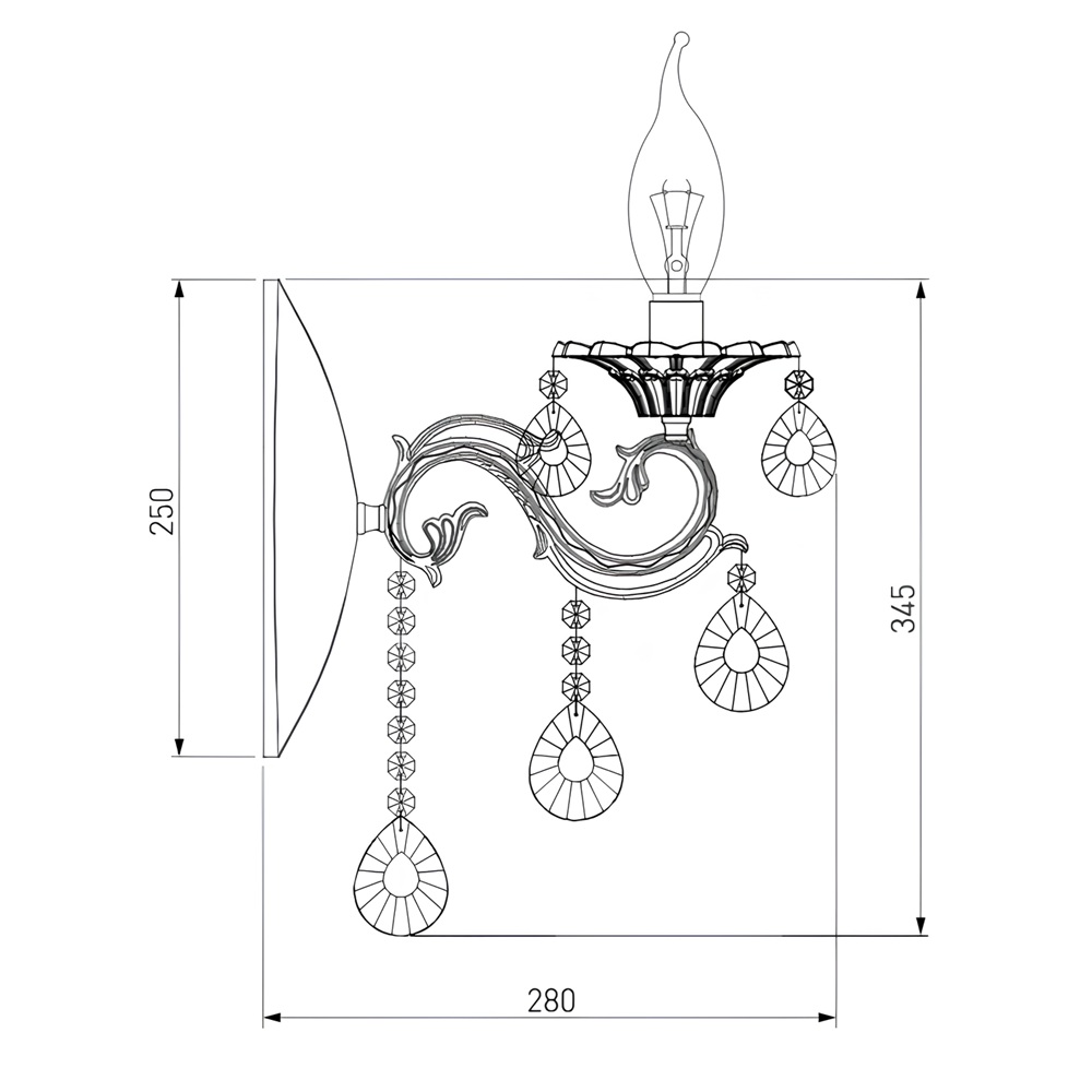 Светильник настенный 294/1 Strotskis
