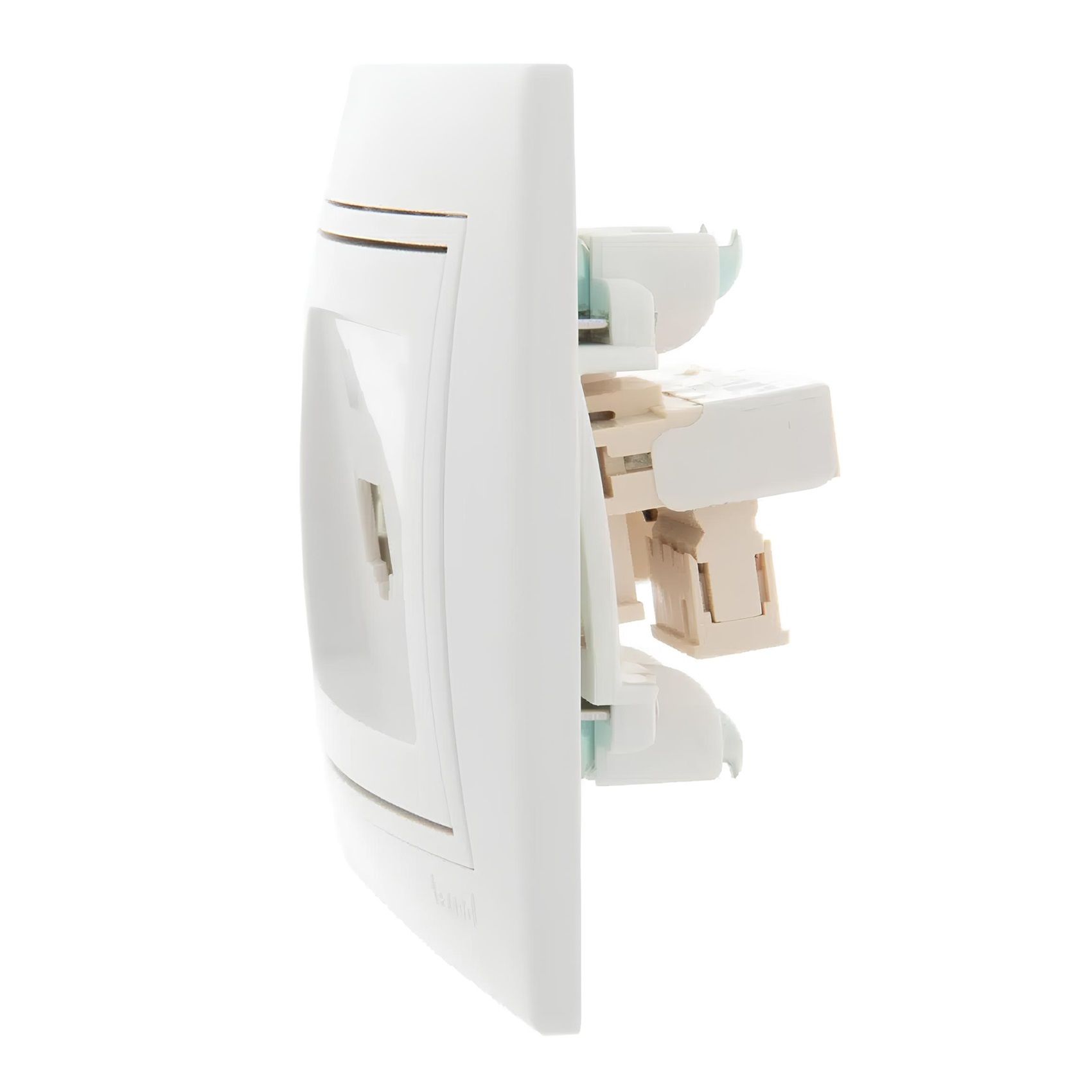 РОЗЕТКА  скрыт.установки комп.+телеф. Мира RJ11/RJ45  бел/бел. Lezard 701-0202-143