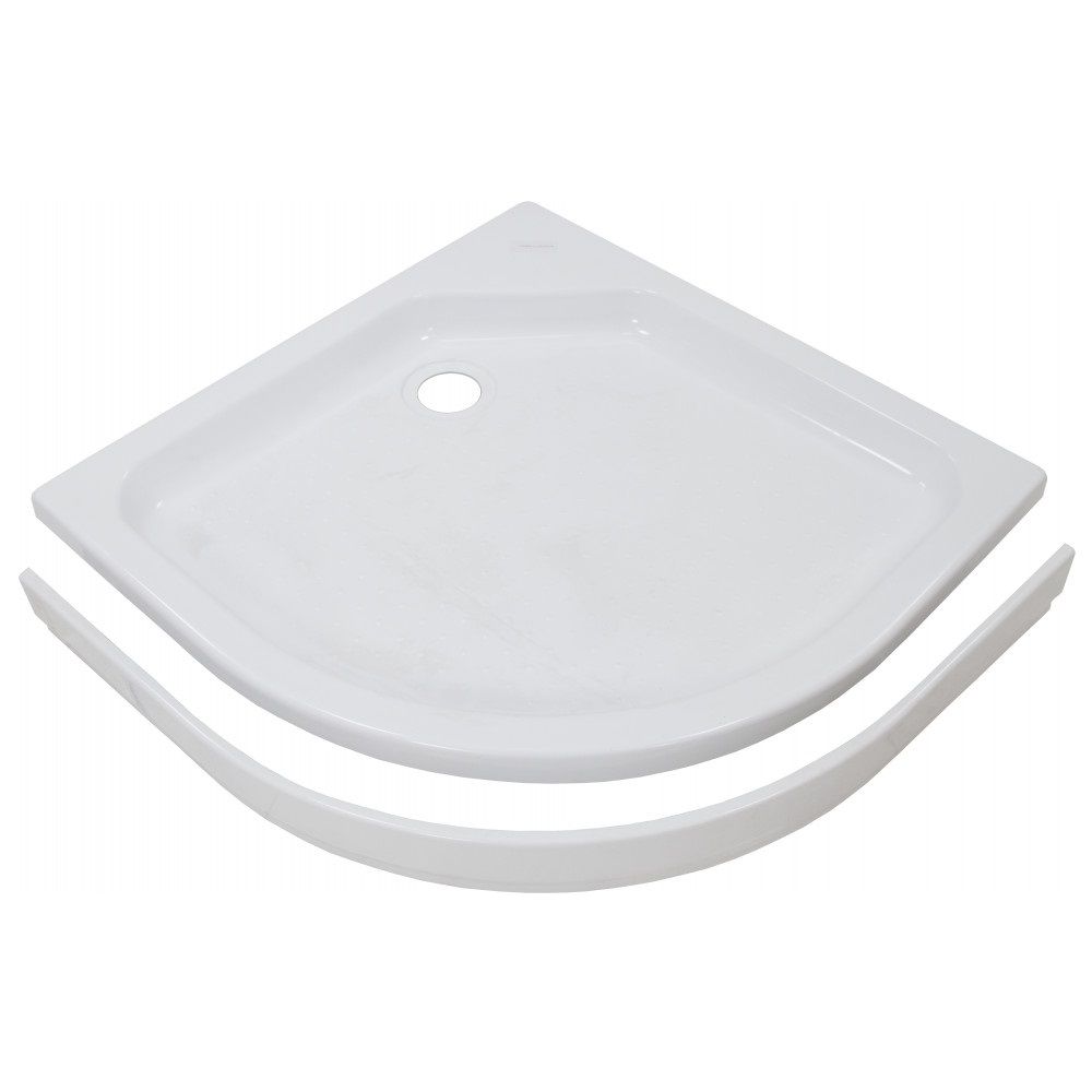 Поддон душевой акриловый ПД22 80х80 см полукруглый низкий в комплекте