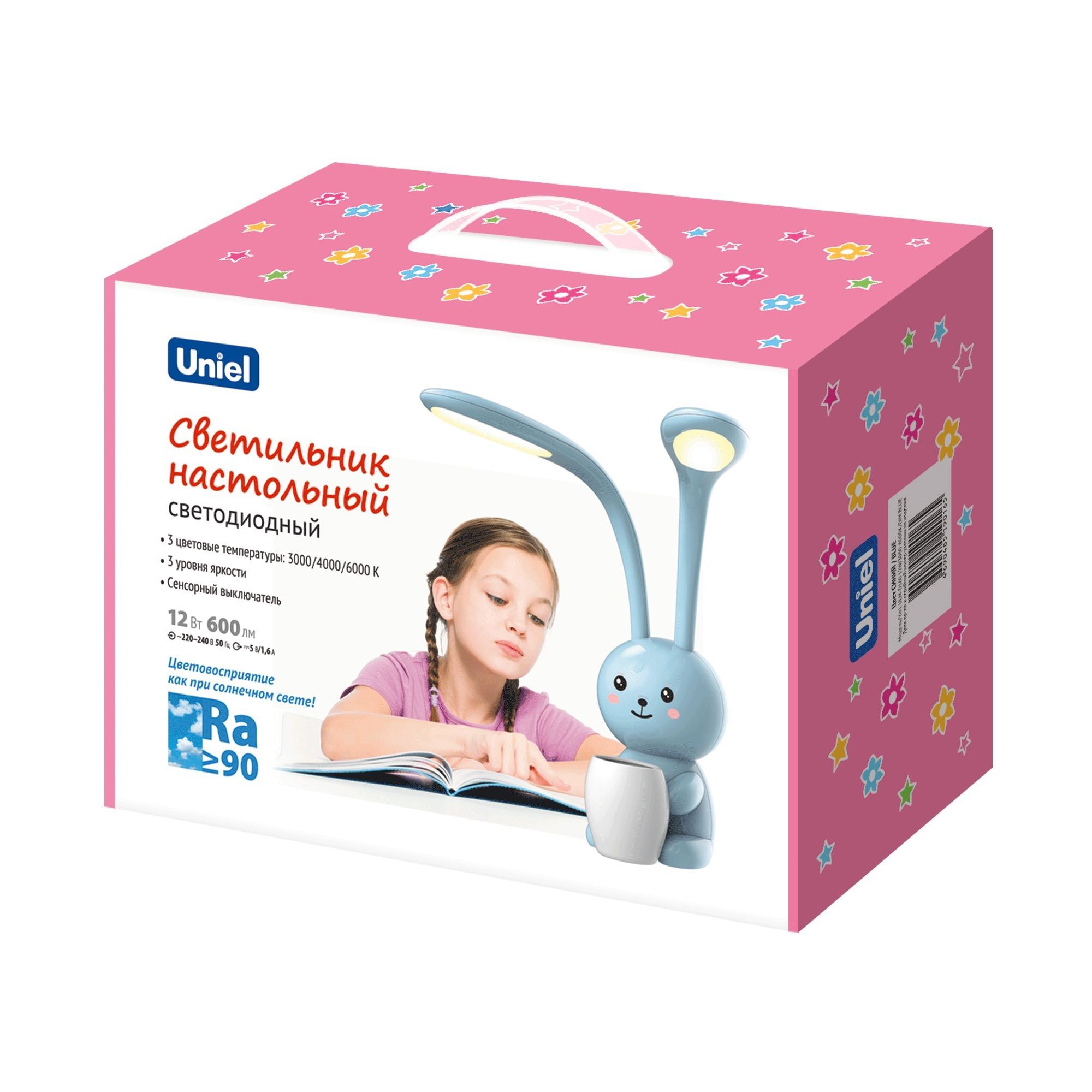 Лампа настольная LED Uniel Заяц ULM-D160 12Вт 3000-6000K синий