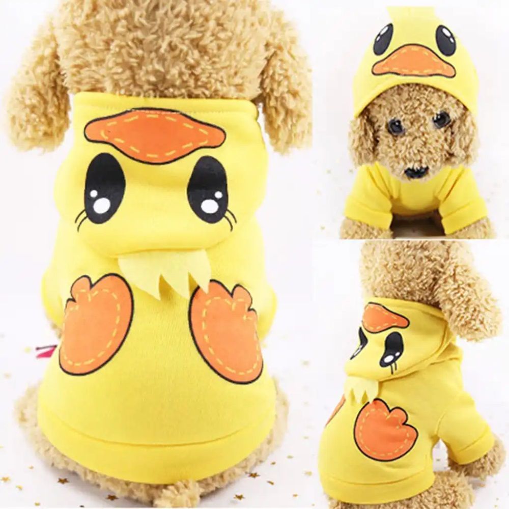 Кофта-толстовка с капюшоном для собак мелких пород Модный бро Цыпленок р XL Ultramarine