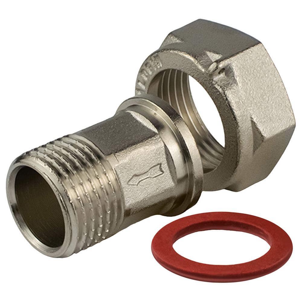 Соединитель американка латунь никель 1/2" НР/НР