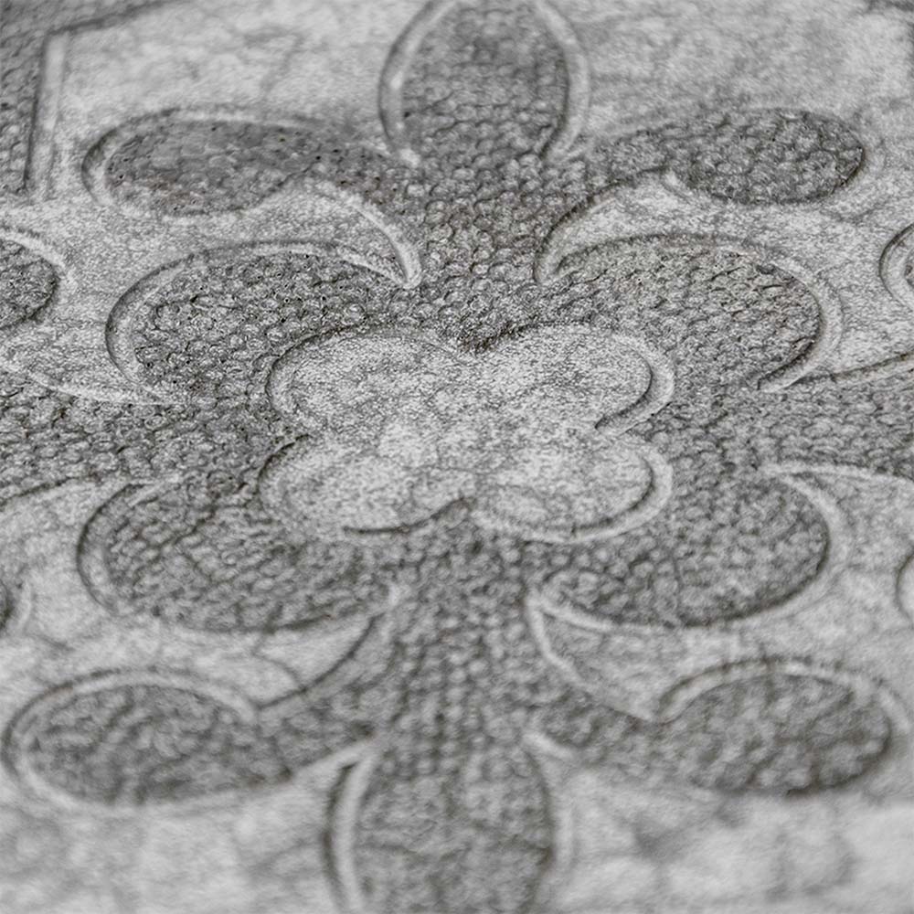 Брусчатка тротуарная Гжель/Клевер 45х295х295 мм серая