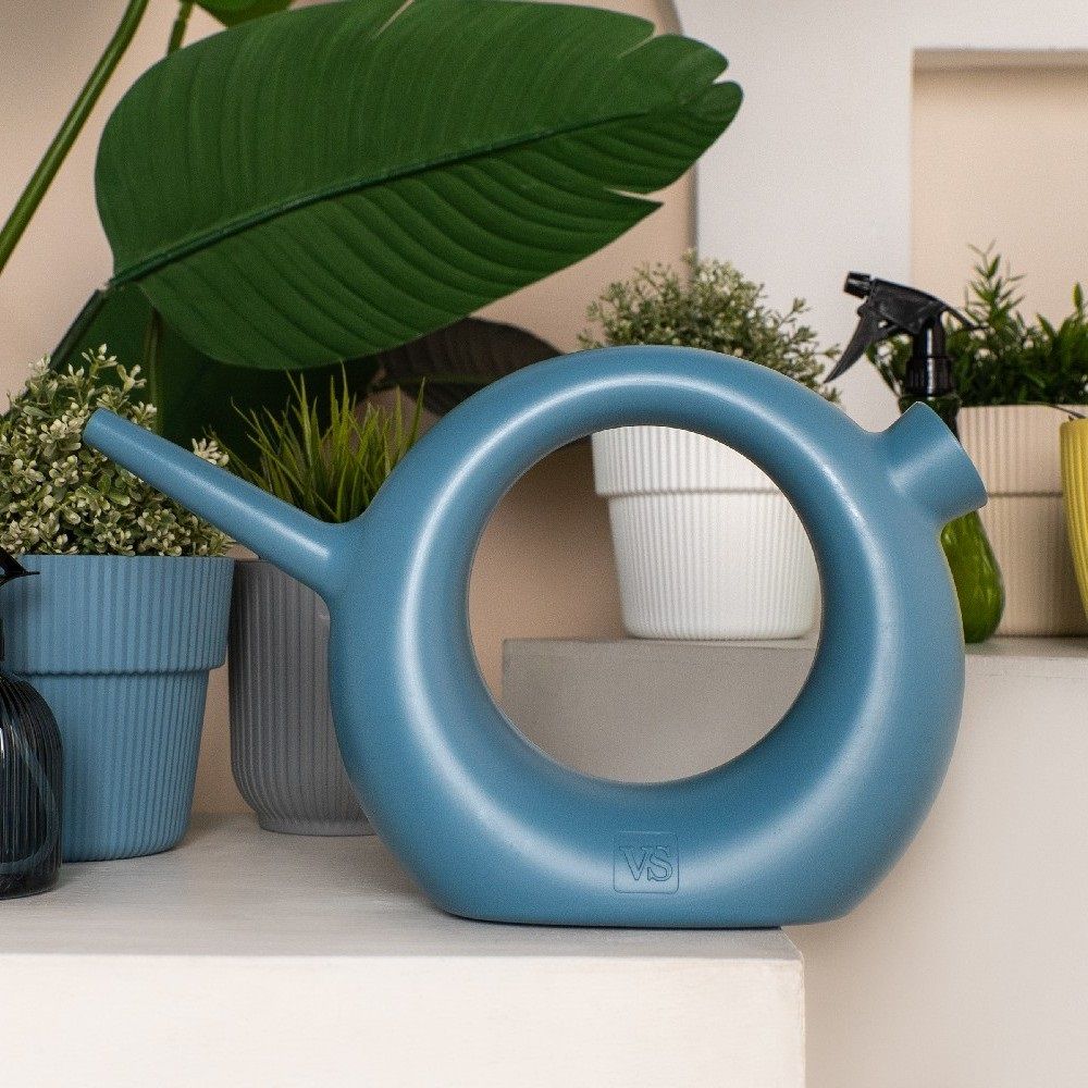 Лейка Ева 1,5 л бирюза с крышкой