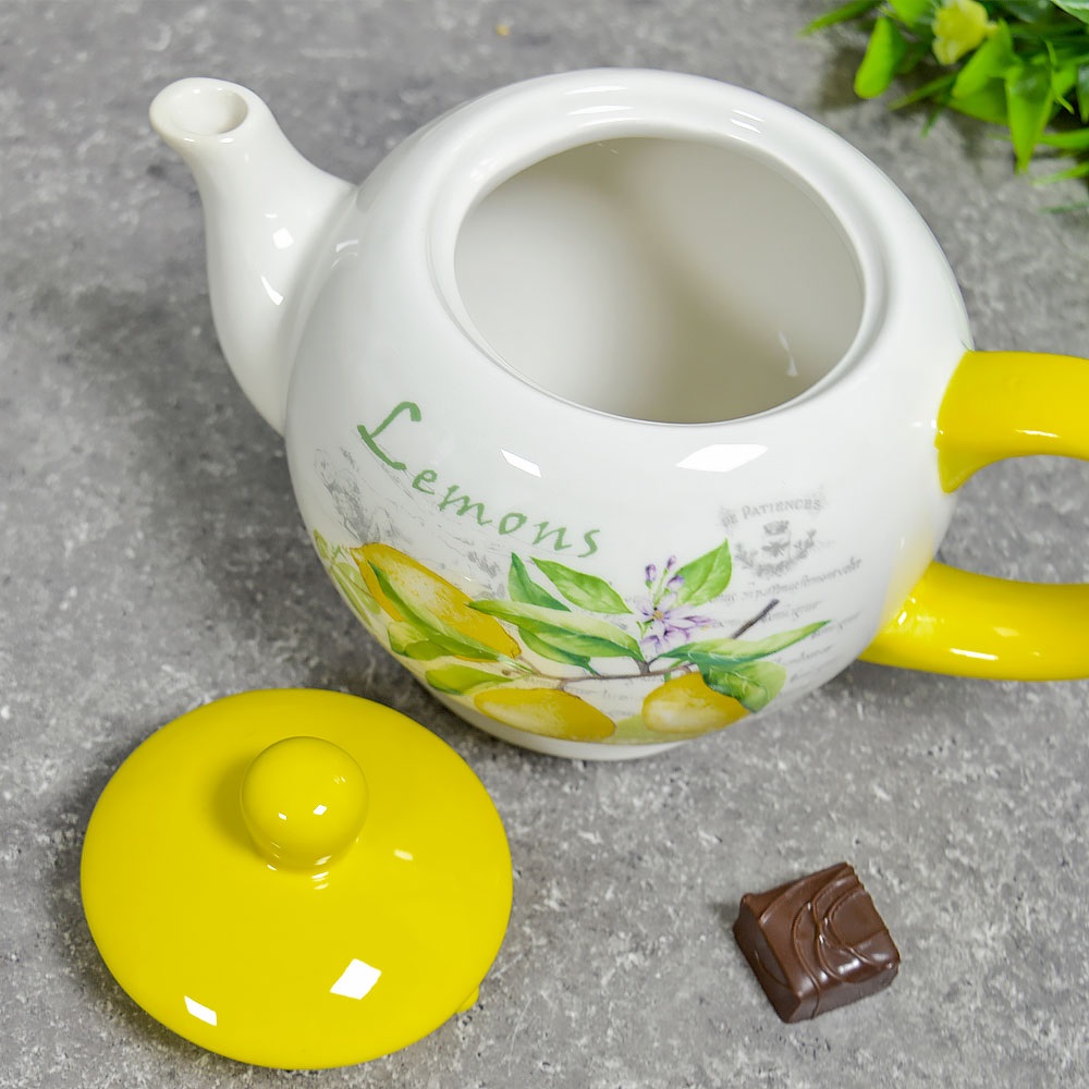 Чайник заварочный Лимоны 950 мл керамический MFK21083