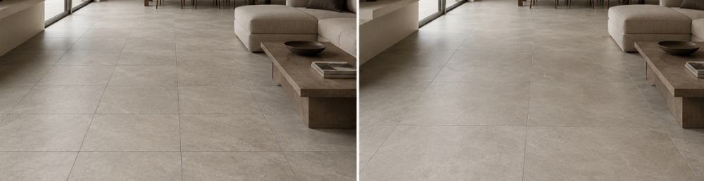 Керамогранит 60×60 или 60×120: какой формат выбрать для ванной, кухни и коридора