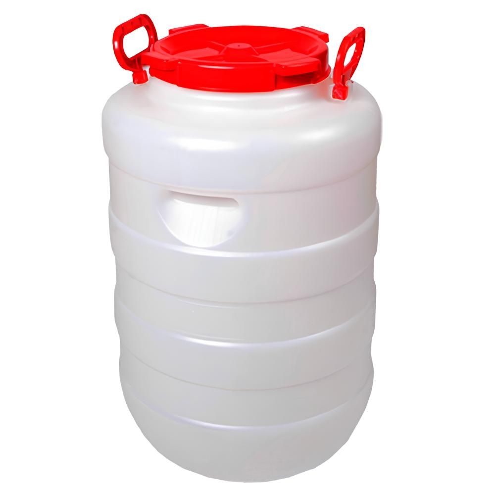 Бочка 50 л белая Дачная