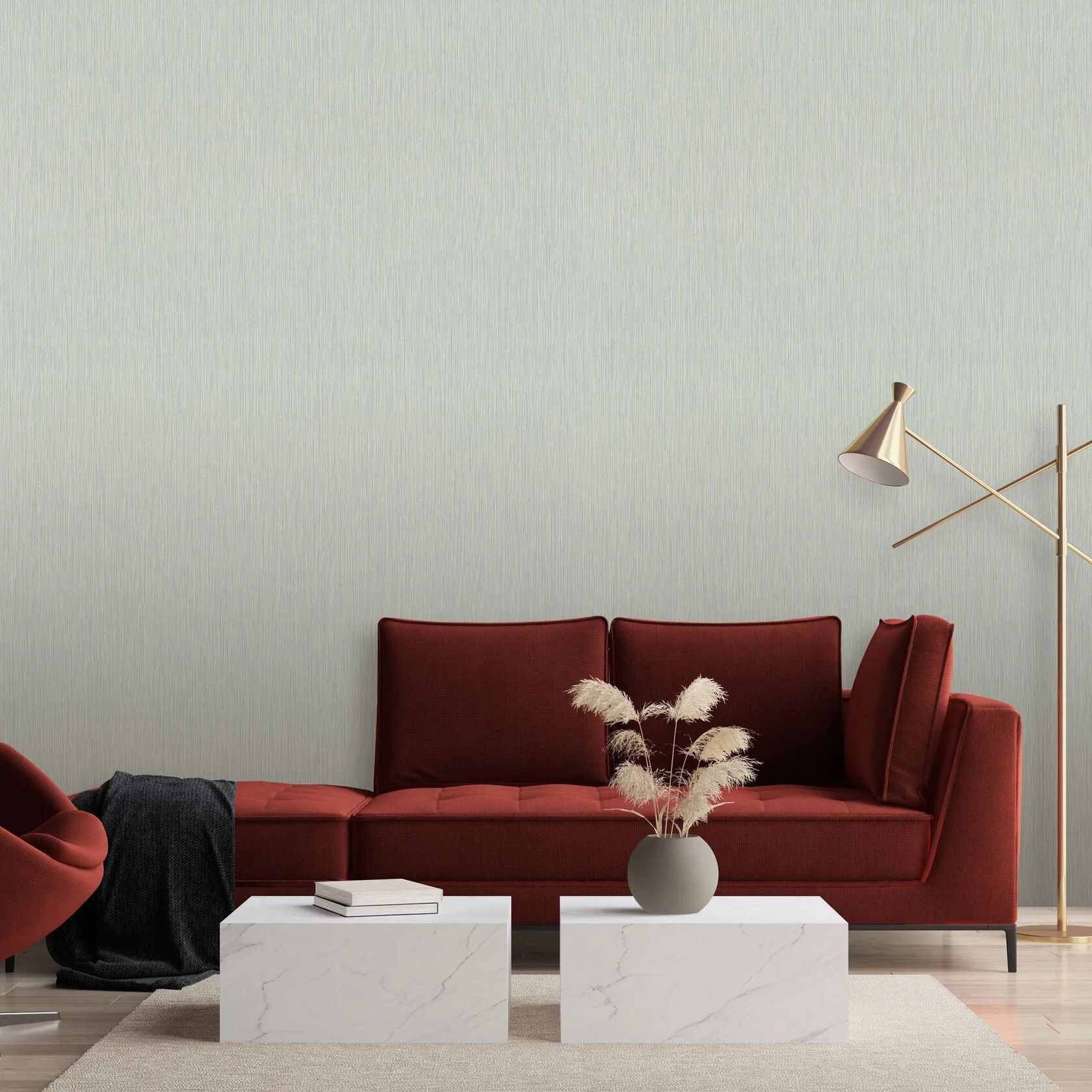 Обои Monte Solaro Plank 9282-23 серые лен 1,06х10,05 м