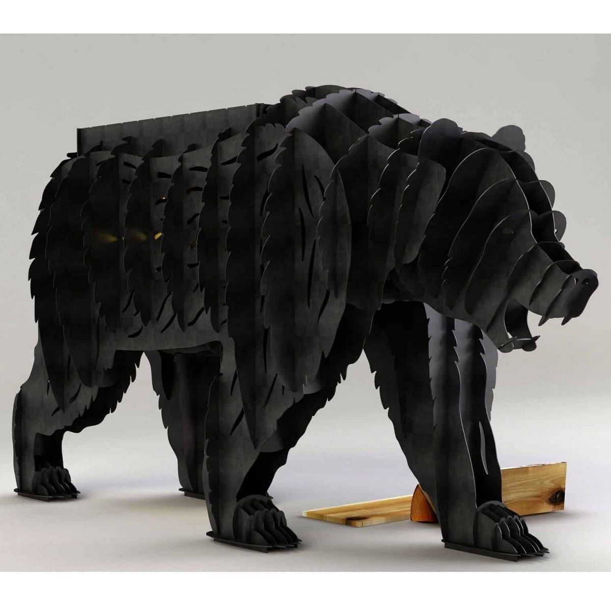 Мангал Медведь черный