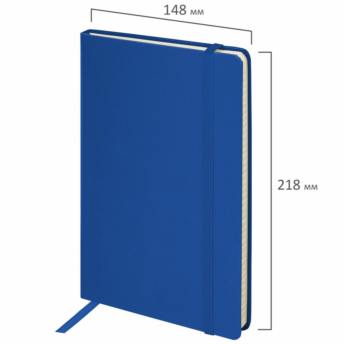 Блокнот А5 BRAUBERG Metropolis 80листов клетка синий