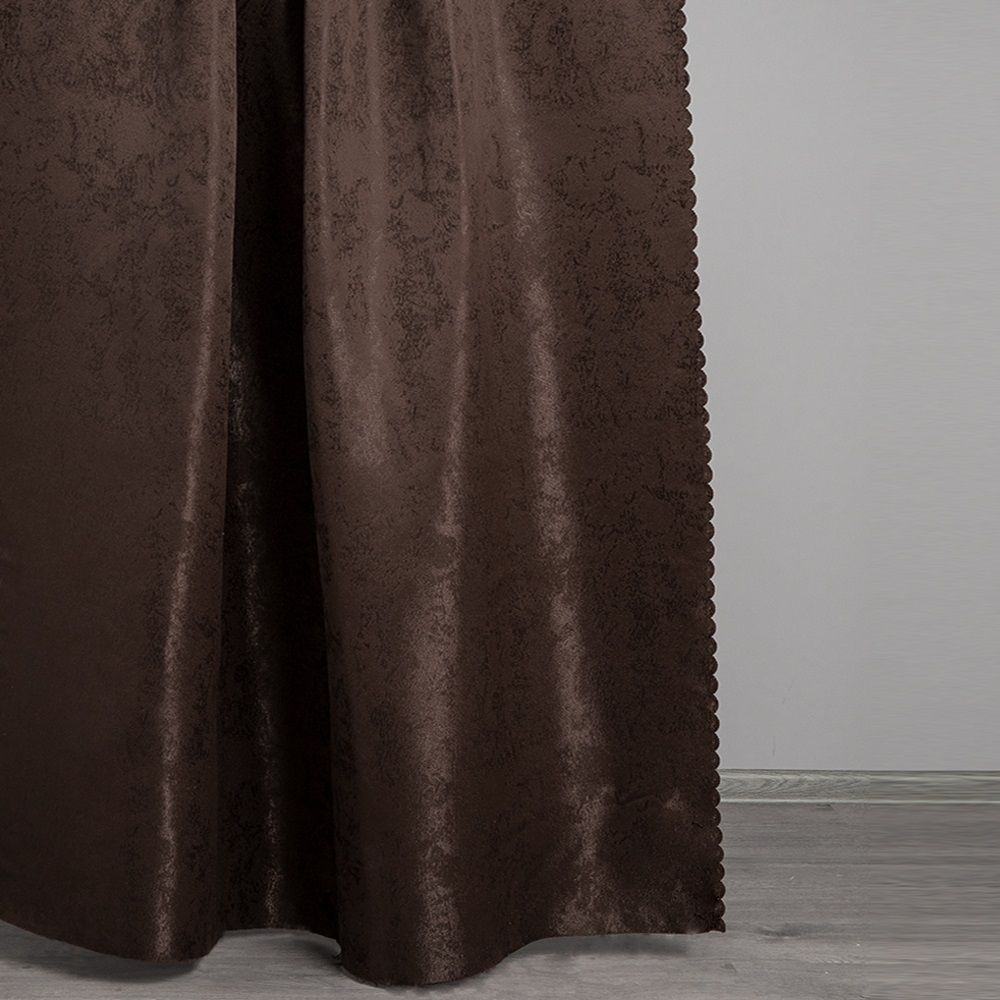 Ткань для штор Портьера жаккард ZG L553-09/150 15m венге