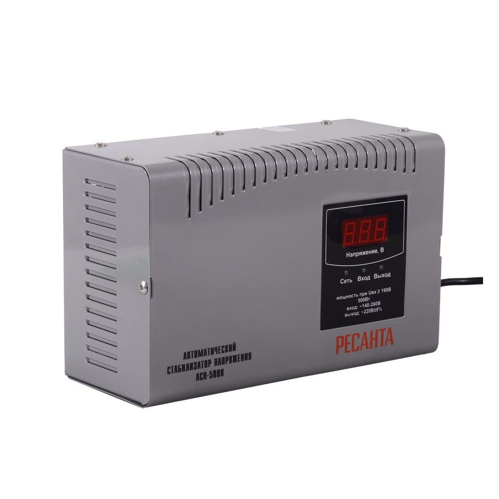 Стабилизатор напряжения Ресанта АСН-500 Н 0,5кВт/А