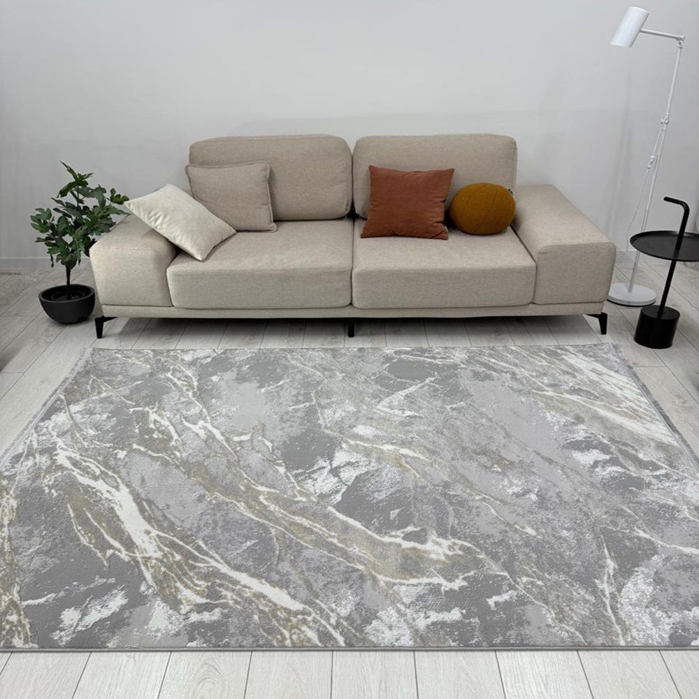 Ковер Афина 9012A 2х2,9 м серо-бежевый