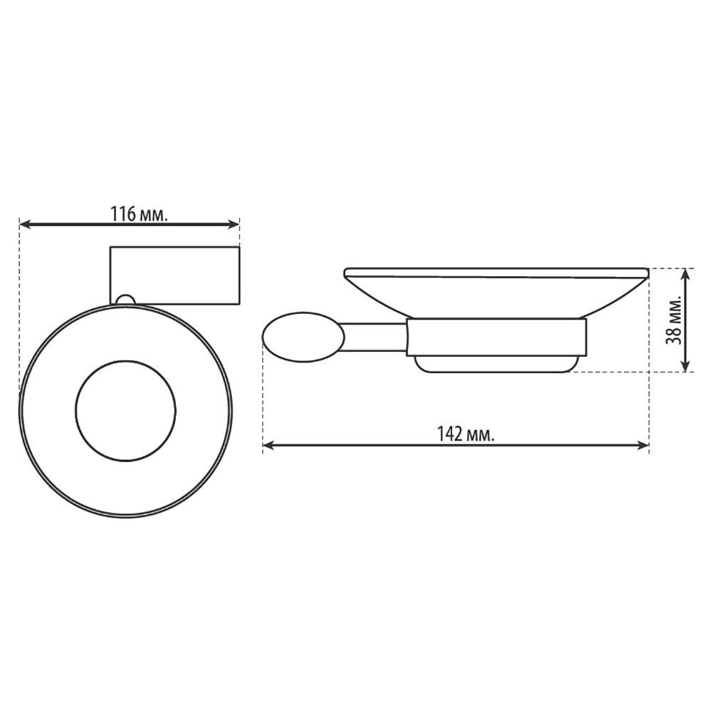 Мыльница AURORA AST0100