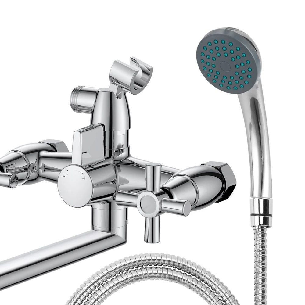 Смеситель для ванны Voda Dive DV31 однорычажный длинный излив