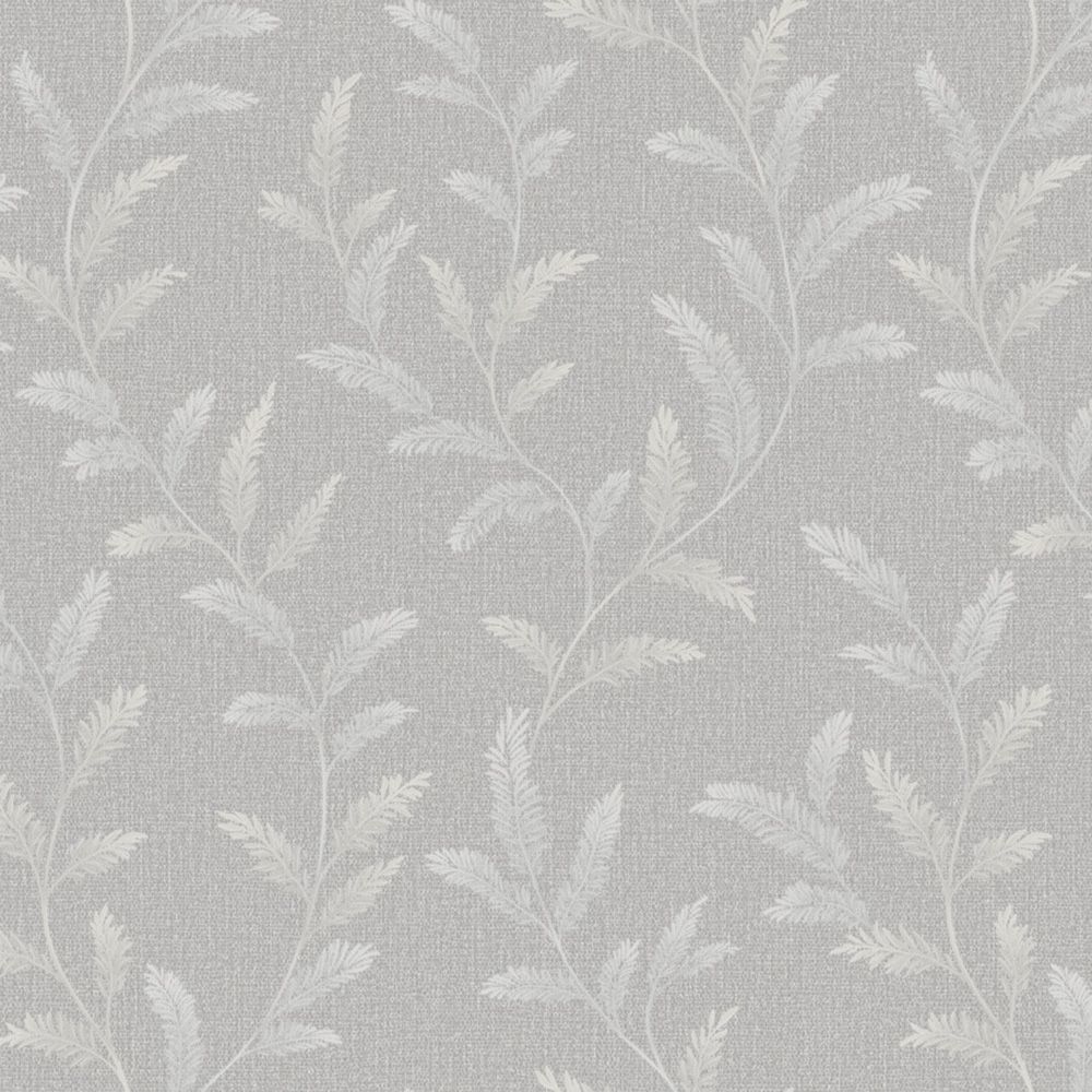 Обои WallSecret Shalfey 9106-24 серые листья 1,06х10,05 м