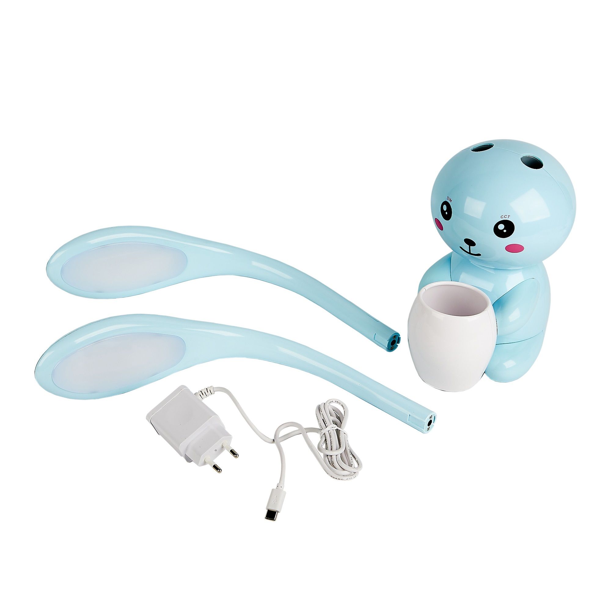 Лампа настольная LED Uniel Заяц ULM-D160 12Вт 3000-6000K синий