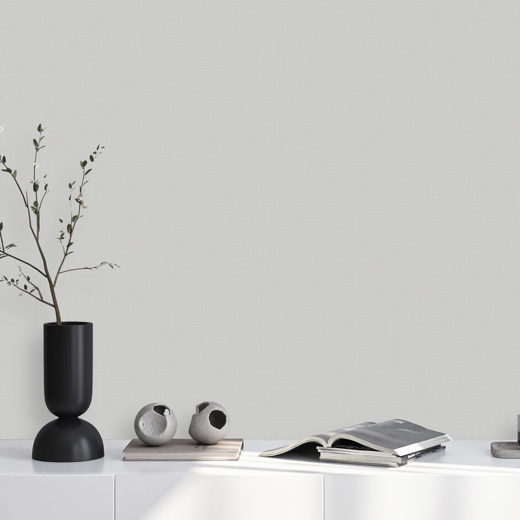 Обои Victoria Stenova Connect 585275 серые однотонные 1,06х10 м