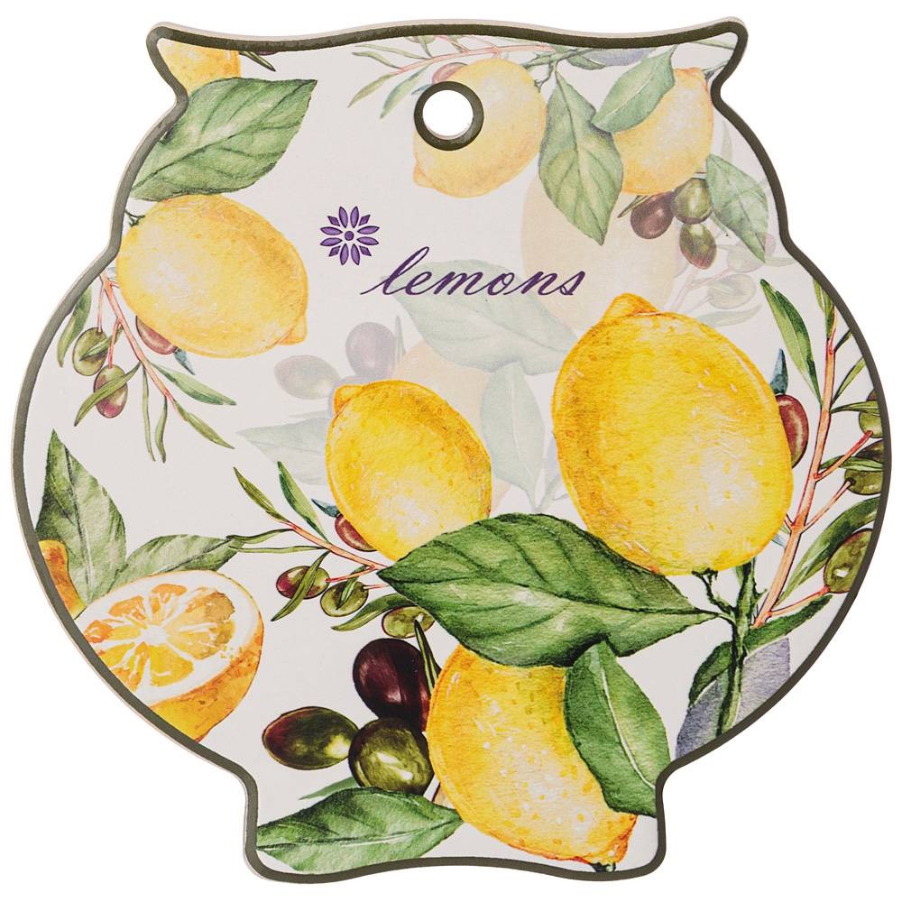 Подставка под горячее Agness Лемон три 16х16 см