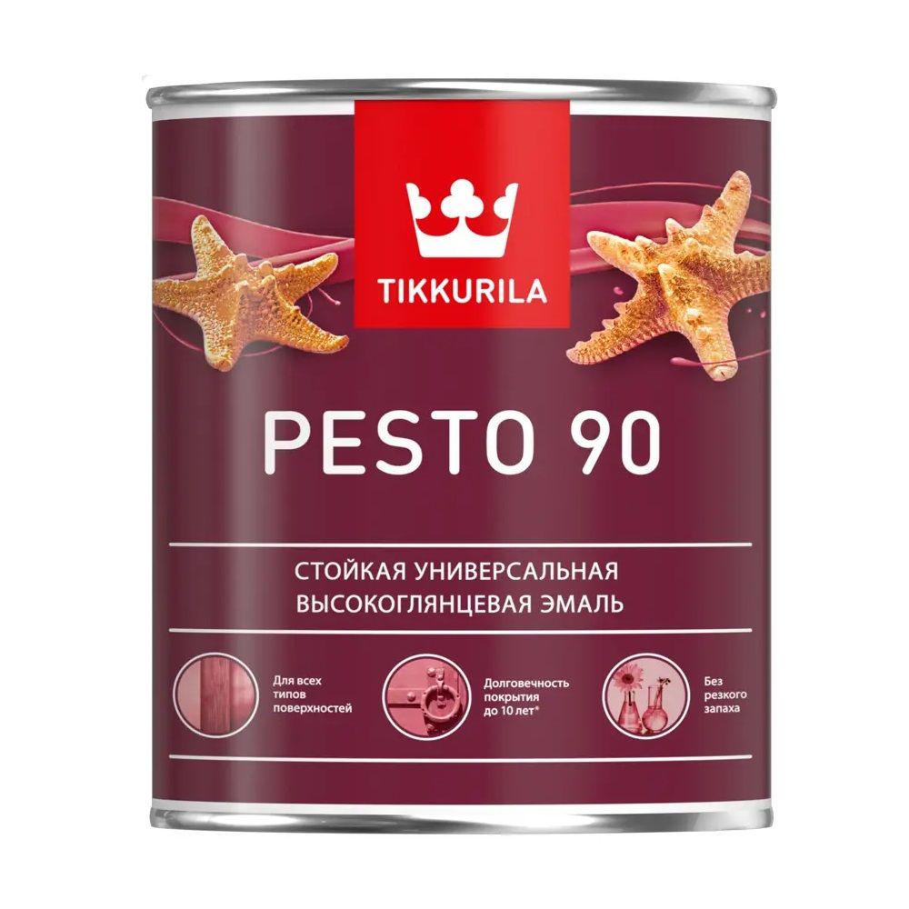 Эмаль ПФ-115 Tikkurila Pesto 90 C высокоглянцевая 0,9 л