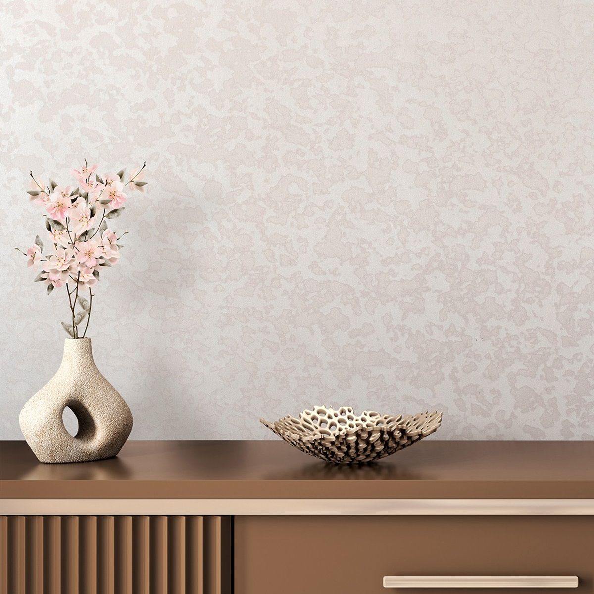 Обои 98936 Ateliero 1,06х10 м Cherry фон бежевый