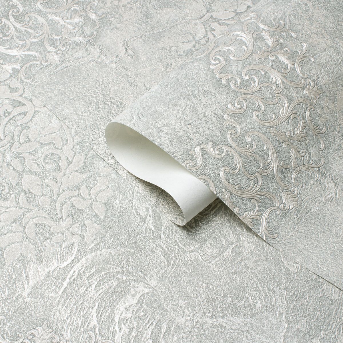 Обои Victoria Stenova Leonardo 589453 оливковые вензель 1,06х10 м