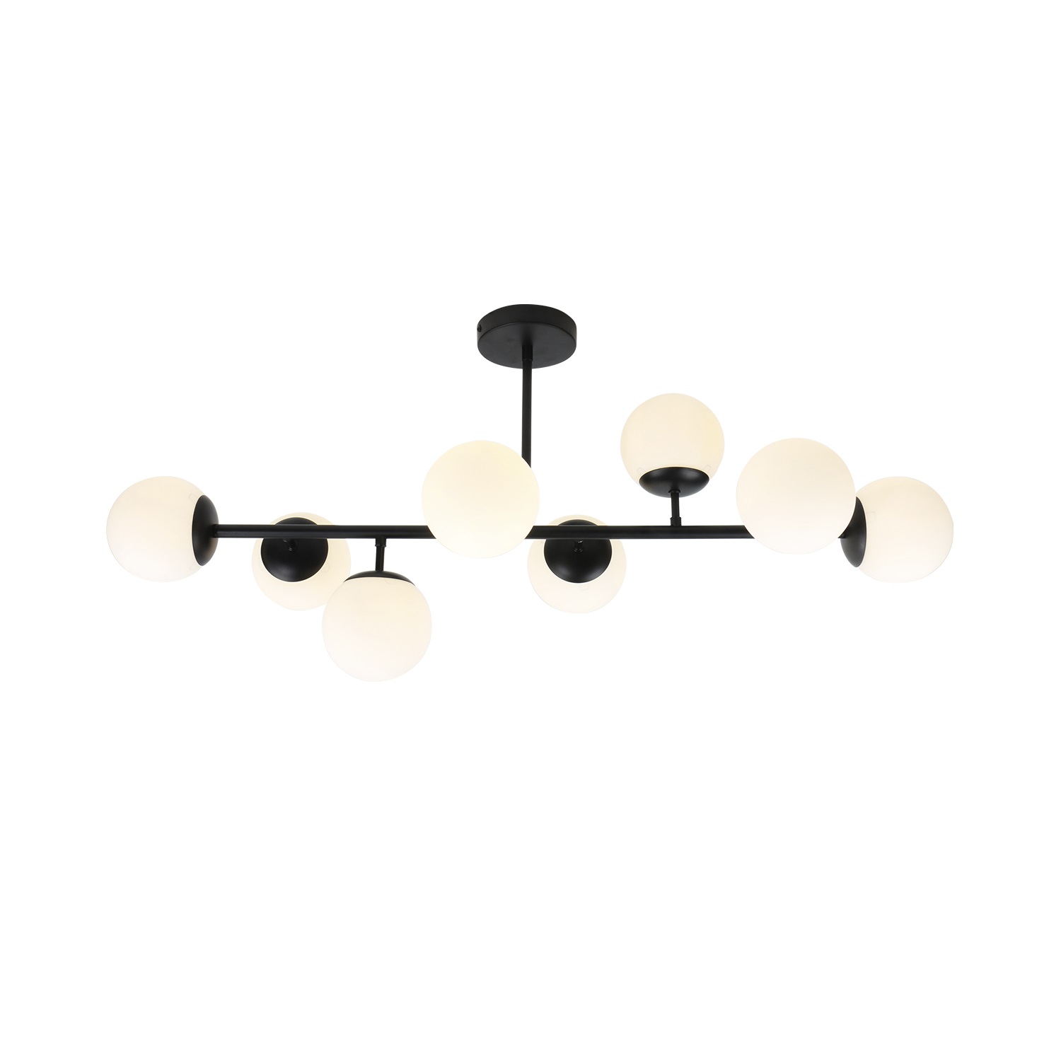 Люстра потолочная In Home Aurora Luna-8G9-BL 8х50Вт G9 95х95х34,3 см черный