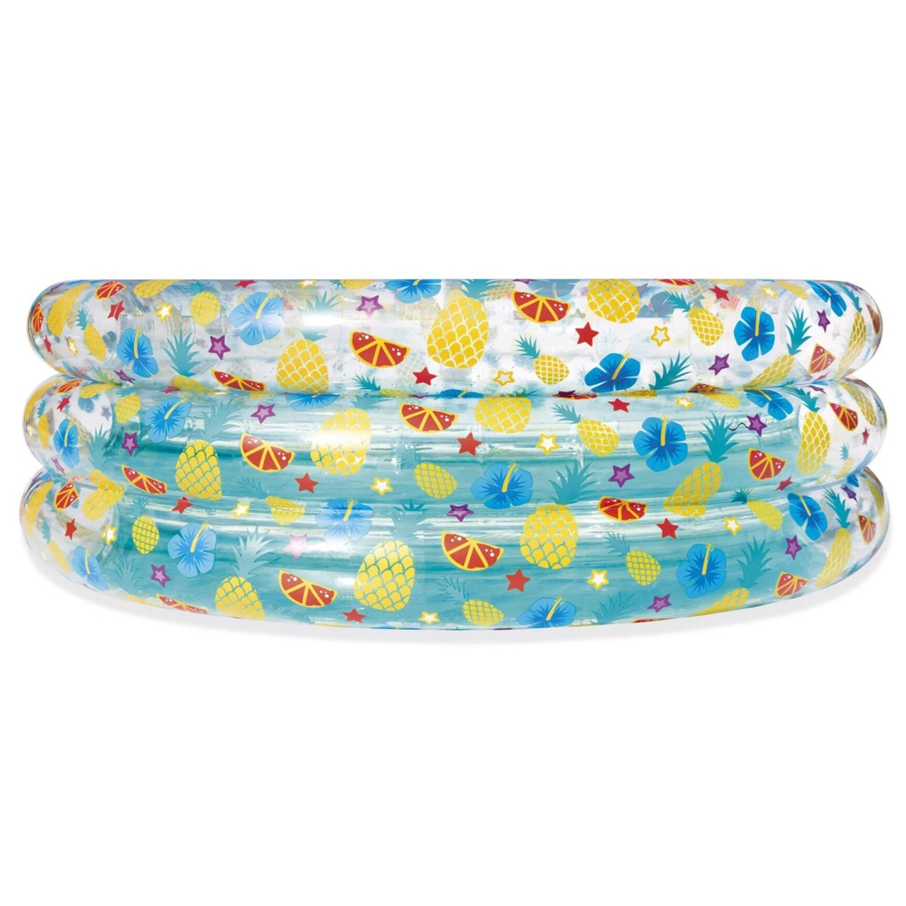 Бассейн детский надувной круглый 150х53 см 445 л Bestway Tropical Play 51045