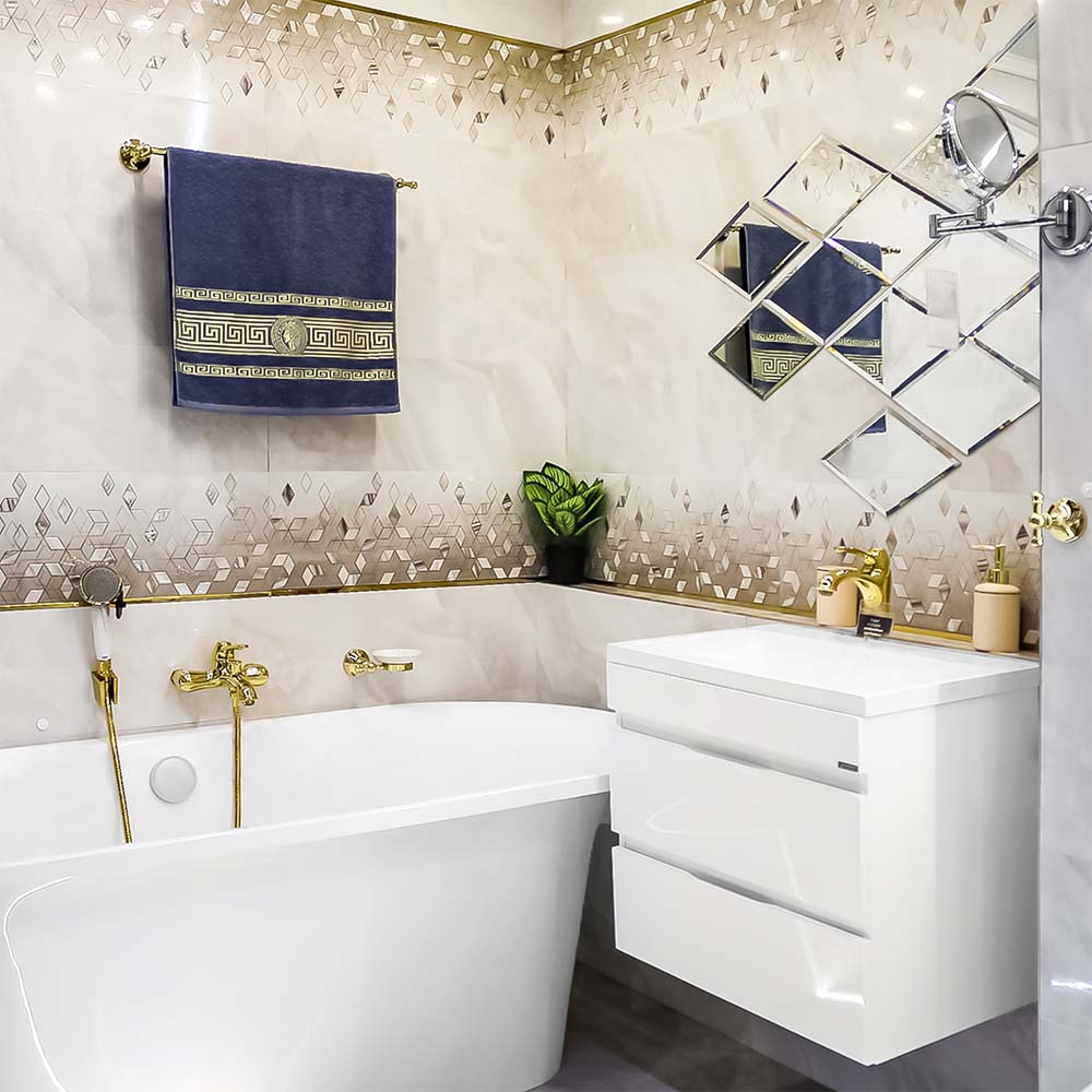 Ванна Эстет из литьевого мрамора Лион 1740х800 мм отдельно стоящая