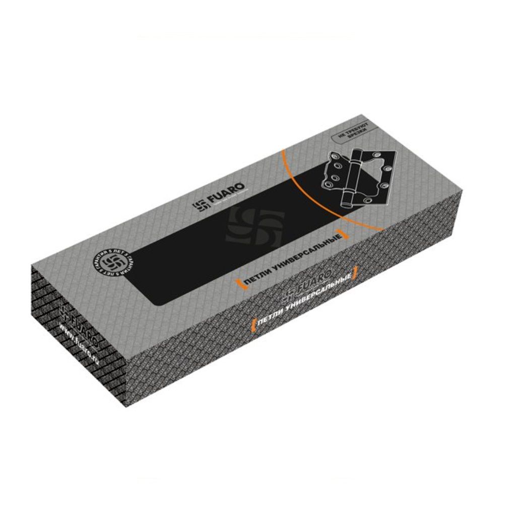 Петля универсальная без врезки IN4500W BL 500-2BB 100x2,5 мм черный матовый