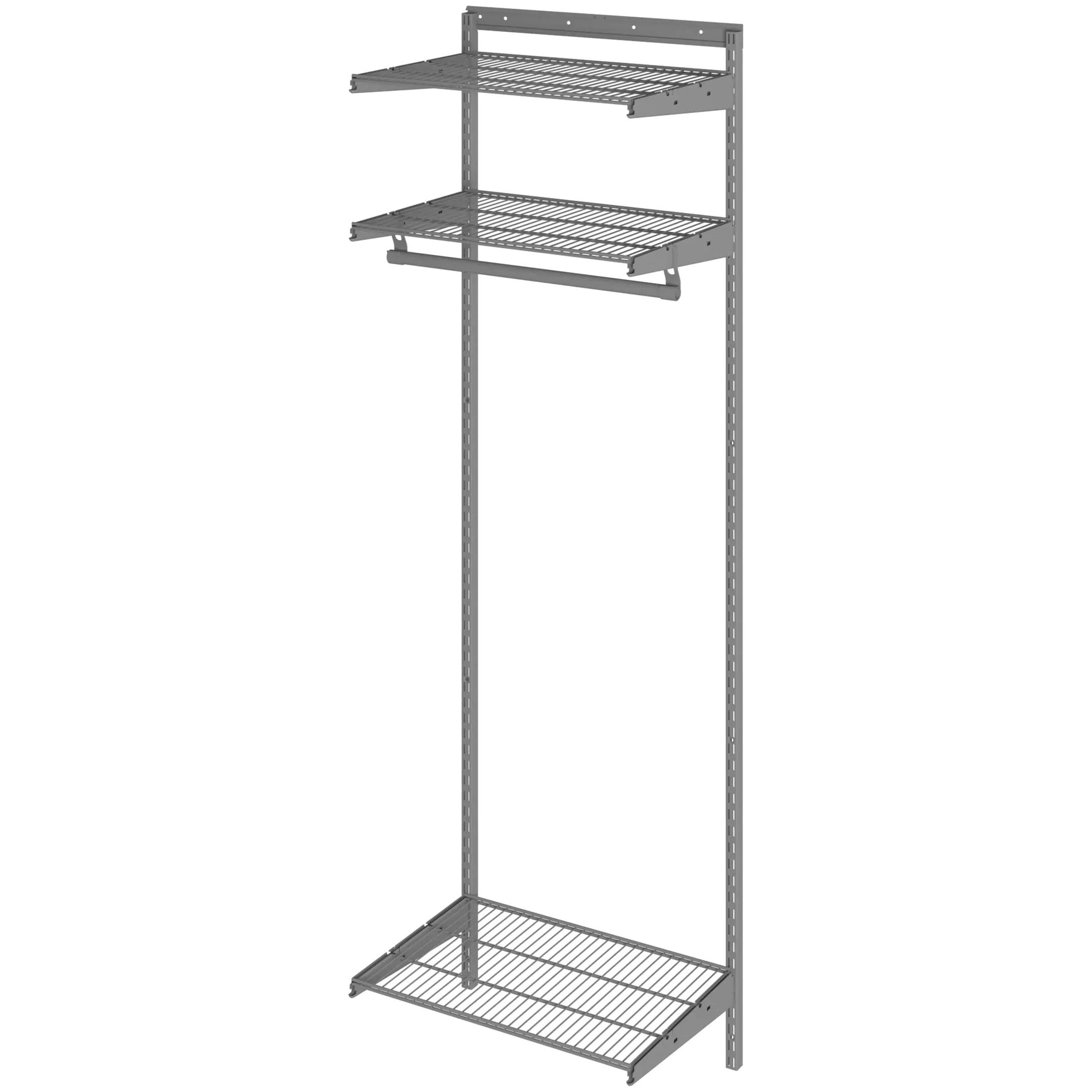 Гардеробная система Практик Home Basic G60 650х2050х450 мм графит