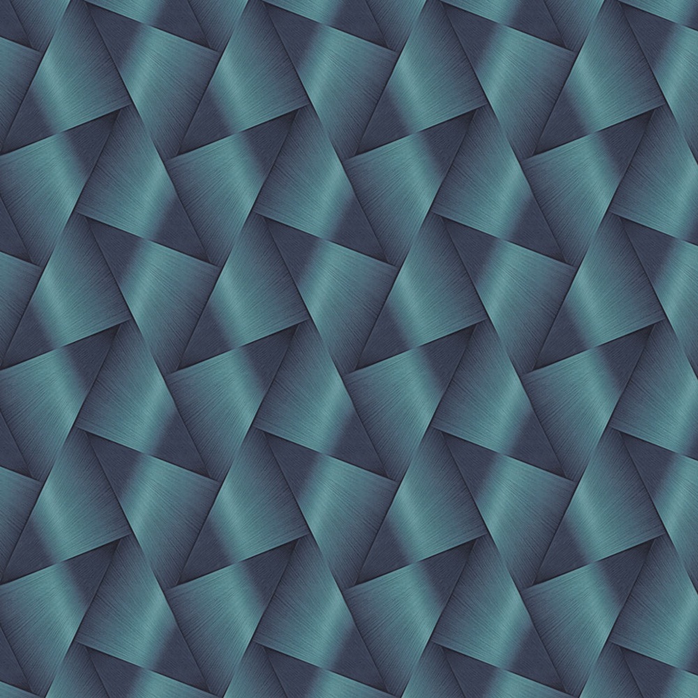 Обои Euro Decor Halo 7342-09 синие геометрия 1,06х10 м