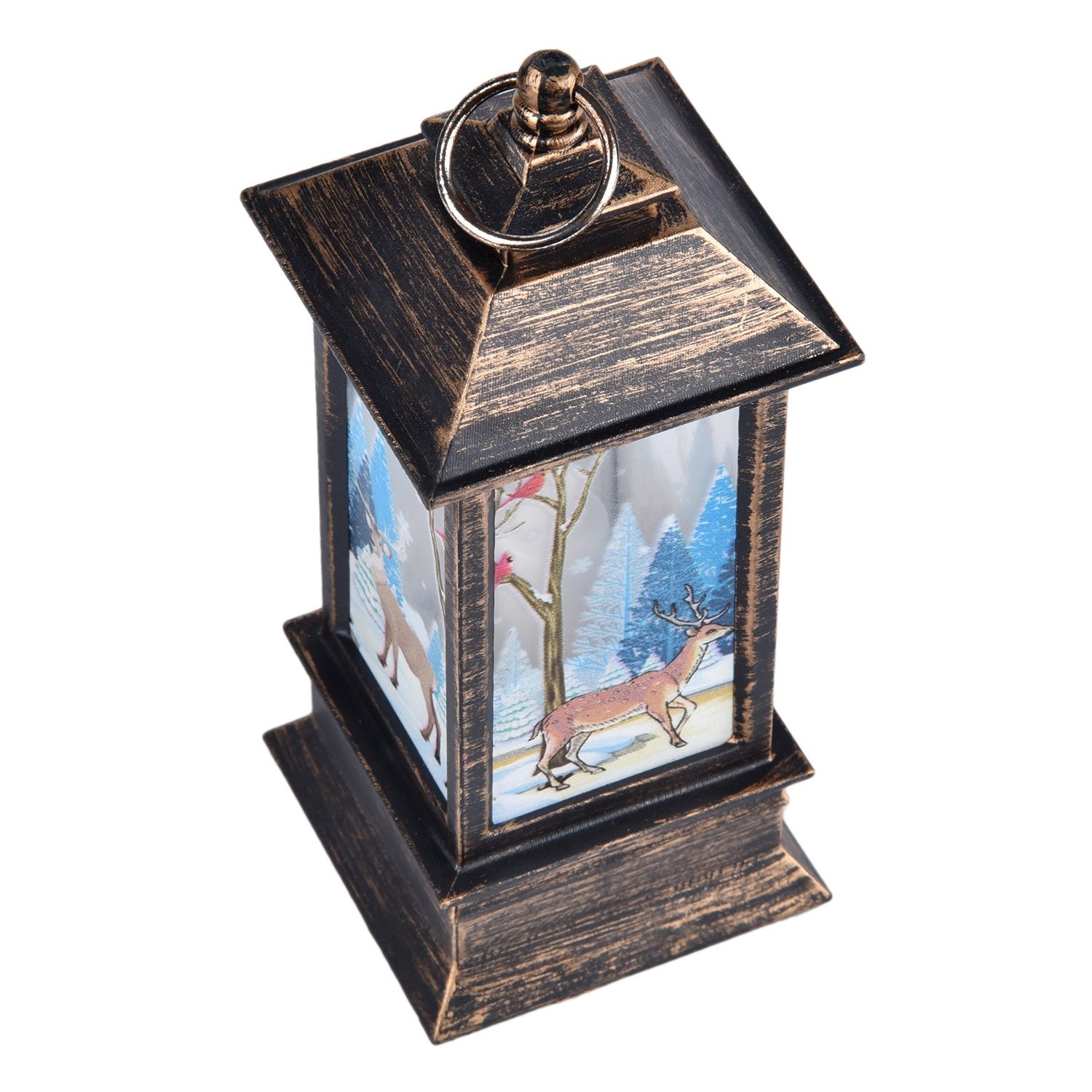 Светильник новогодний Фонарь LED 12,5х5,5х5,5 см микс 267343