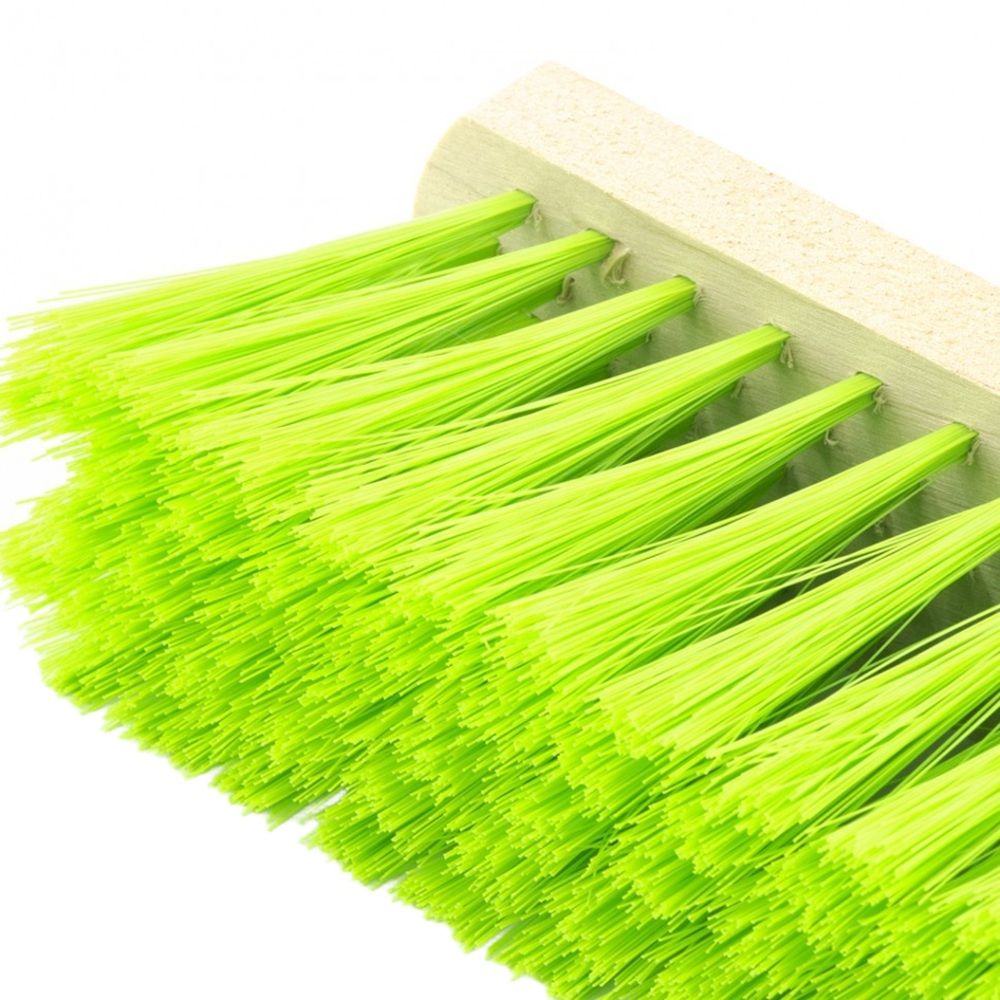 Щетка деревянная для пола 40 cм, 5 ряд , тулейка с резьбой под углом, без черенка