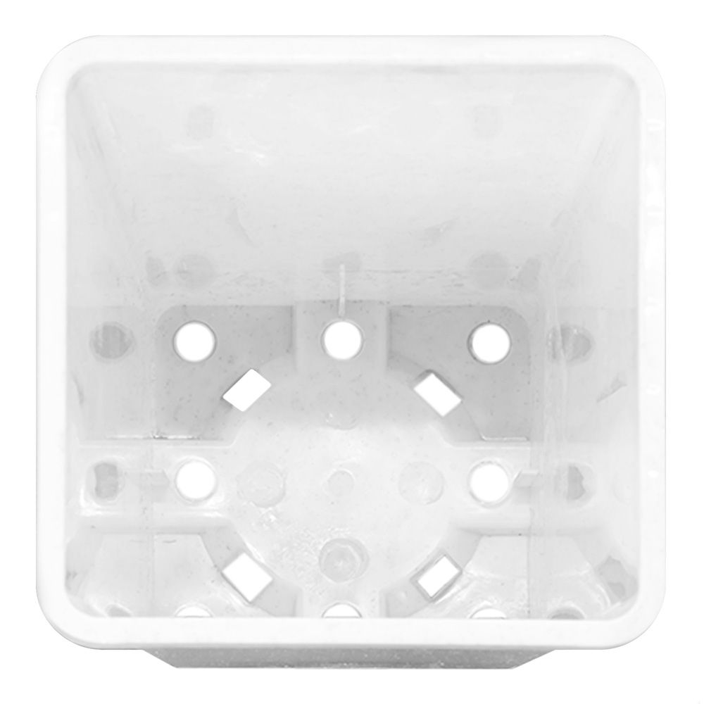 Горшок для рассады 2 л квадратный белый