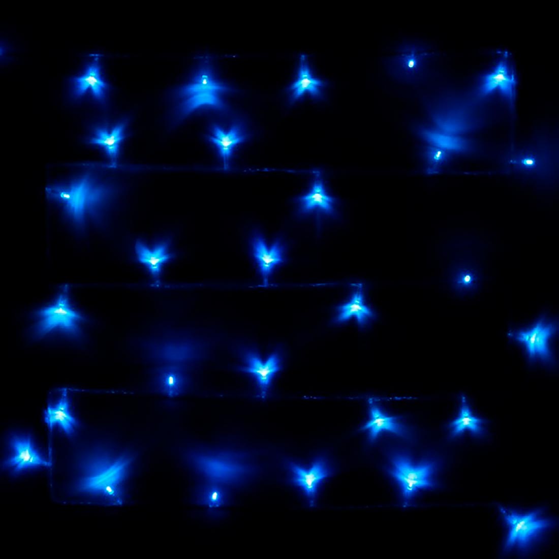 Гирлянда для дома 24 м 280 ламп LED 8 реж, прозр. пров, IP20, синий, соединение