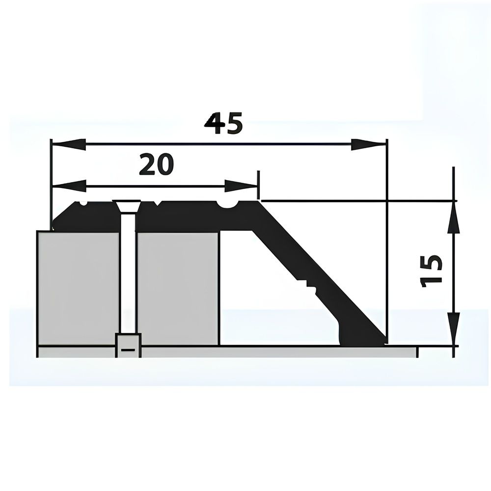 Профиль АПС 010 1350 01 серебро