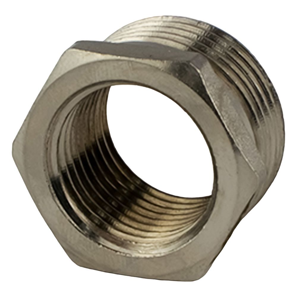 Переходник латунь никель 1''х1/2'' ВР/НР