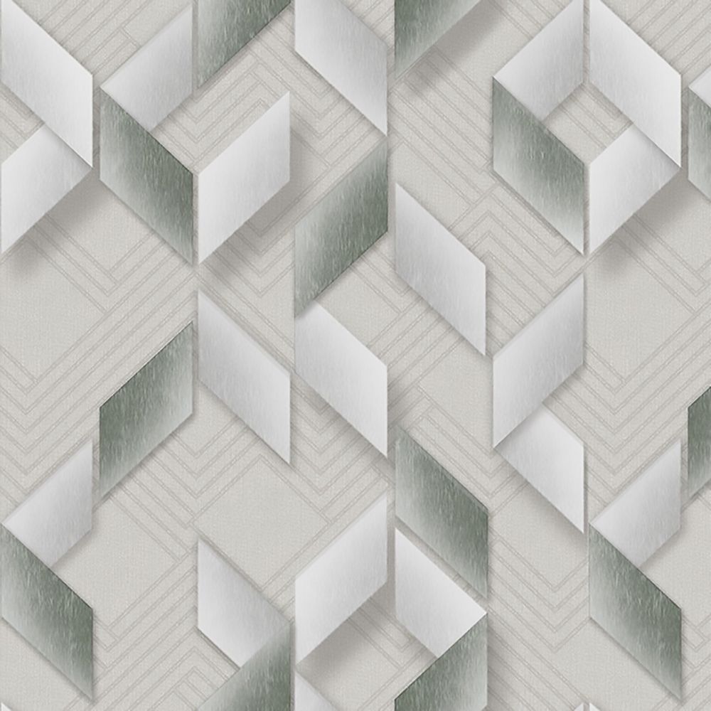 Обои Green Walls Newstyle С40 4150 04 зеленые геометрия 1,06х10,05 м